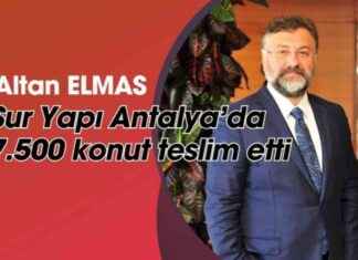 Altan Elmas: Sur Yapı Antalya’da 7.500 konut projesi tamamlandı. altan-elmas-sur-yap-antalyada-7500-konut-projesi-tamamland