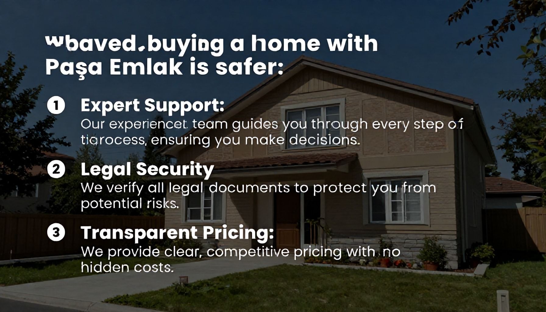 3 nedenle Paşa Emlak ile ev satın almanız daha güvenli*