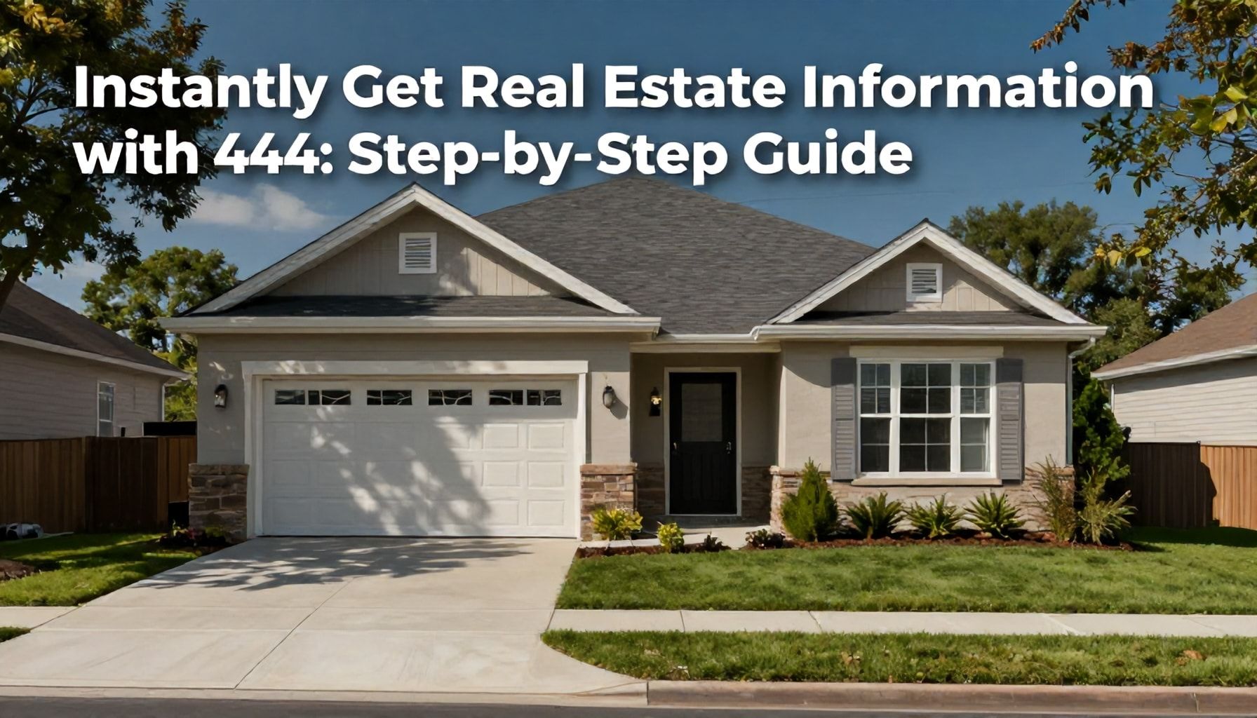 444 ile Anında Emlak Bilgisi Alın: Adım Adım Rehber*