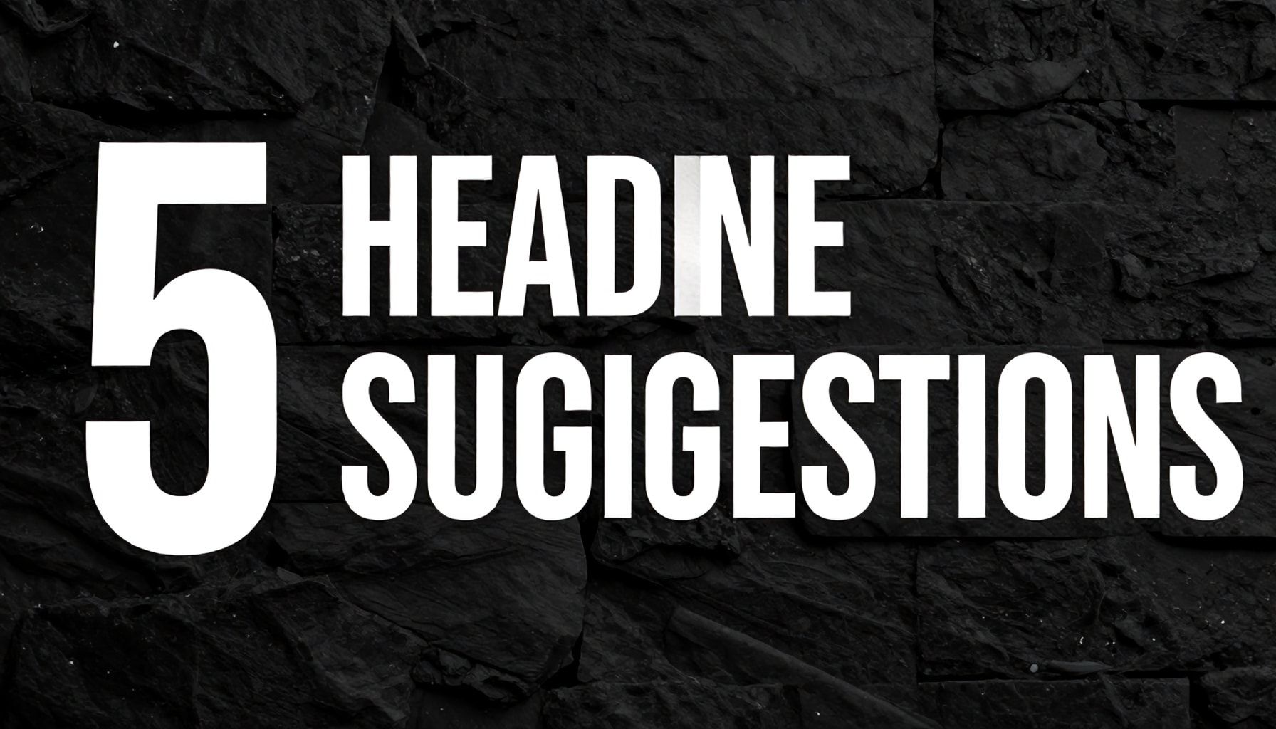 5 Adet Alt Başlık Önerisi:*