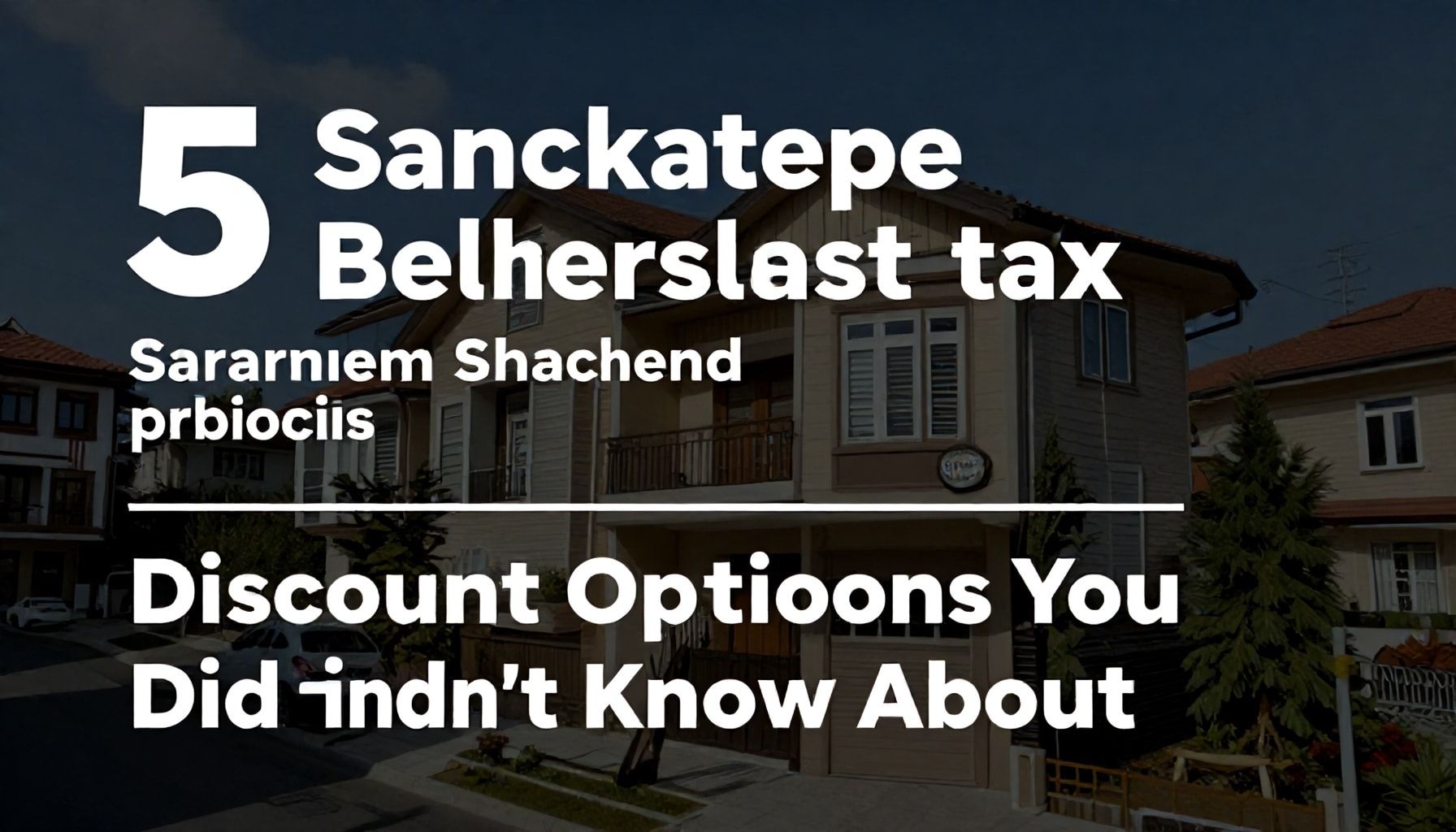 5 Bilmediğiniz Sancaktepe Emlak Vergisi İndirim Seçeneği