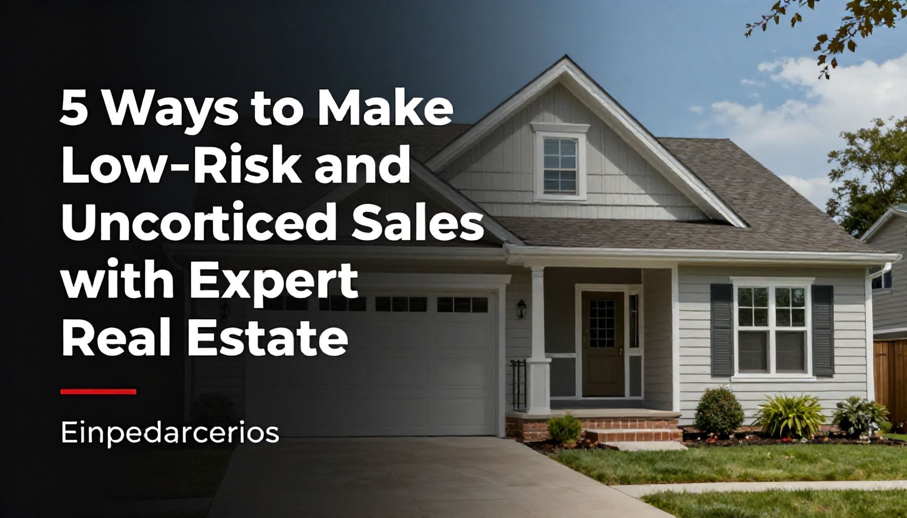 5 Yöntemle Uzman Emlak ile Düşük Riskli ve Karşılamsız Satışlar Yapın*