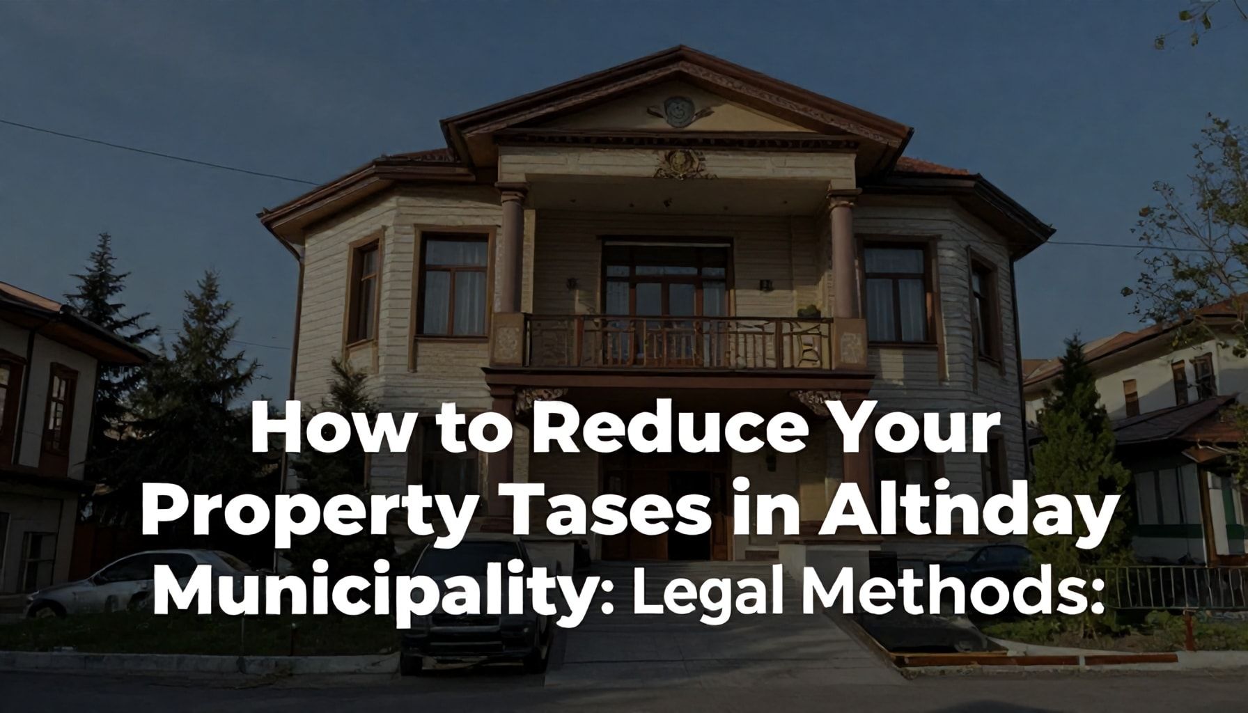 Altındağ Belediyesi Emlak Vergisi: Legal Yöntemlerle Vergilerinizi Nasıl Azaltırsınız?*