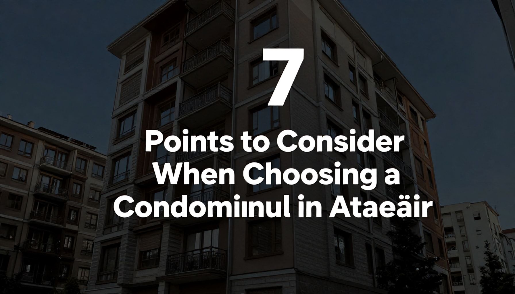 Ataşehir'de Konut Ortaklığı Seçerken Dikkat Etmeniz Gereken 7 Nokta*