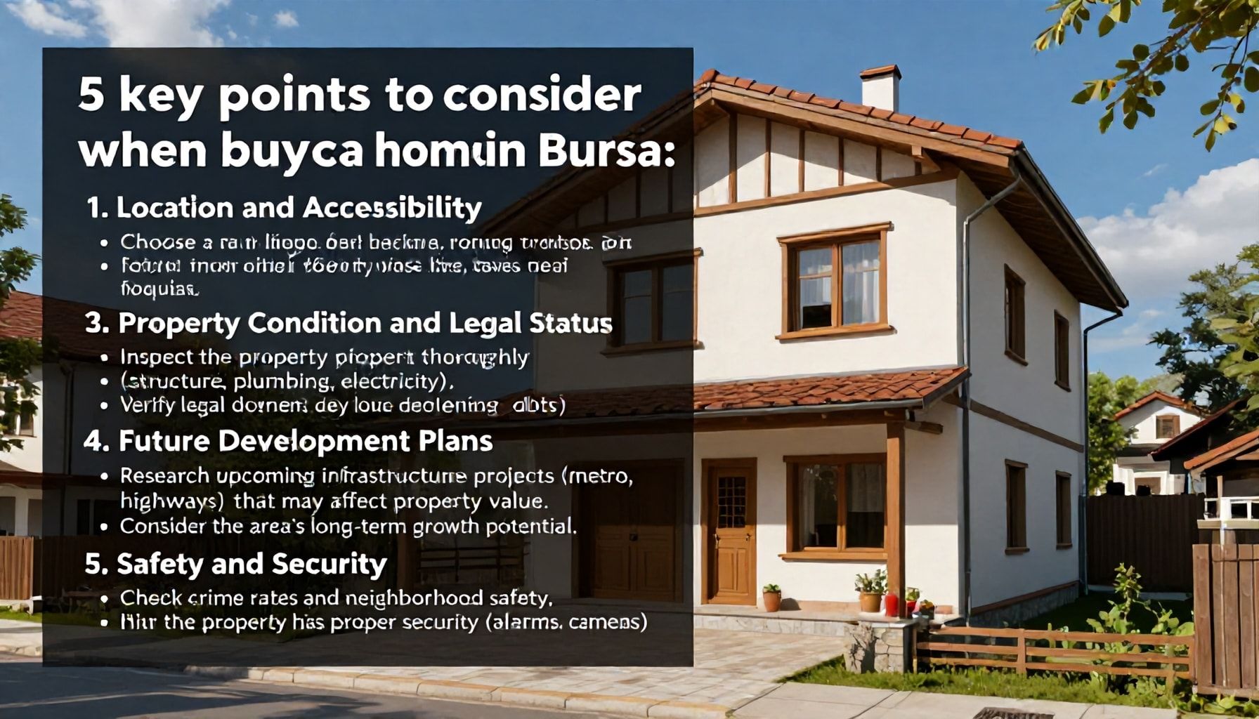 Bursa'da Konut Satın Alırken Dikkat Etmeniz Gereken 5 Ana Nokta*