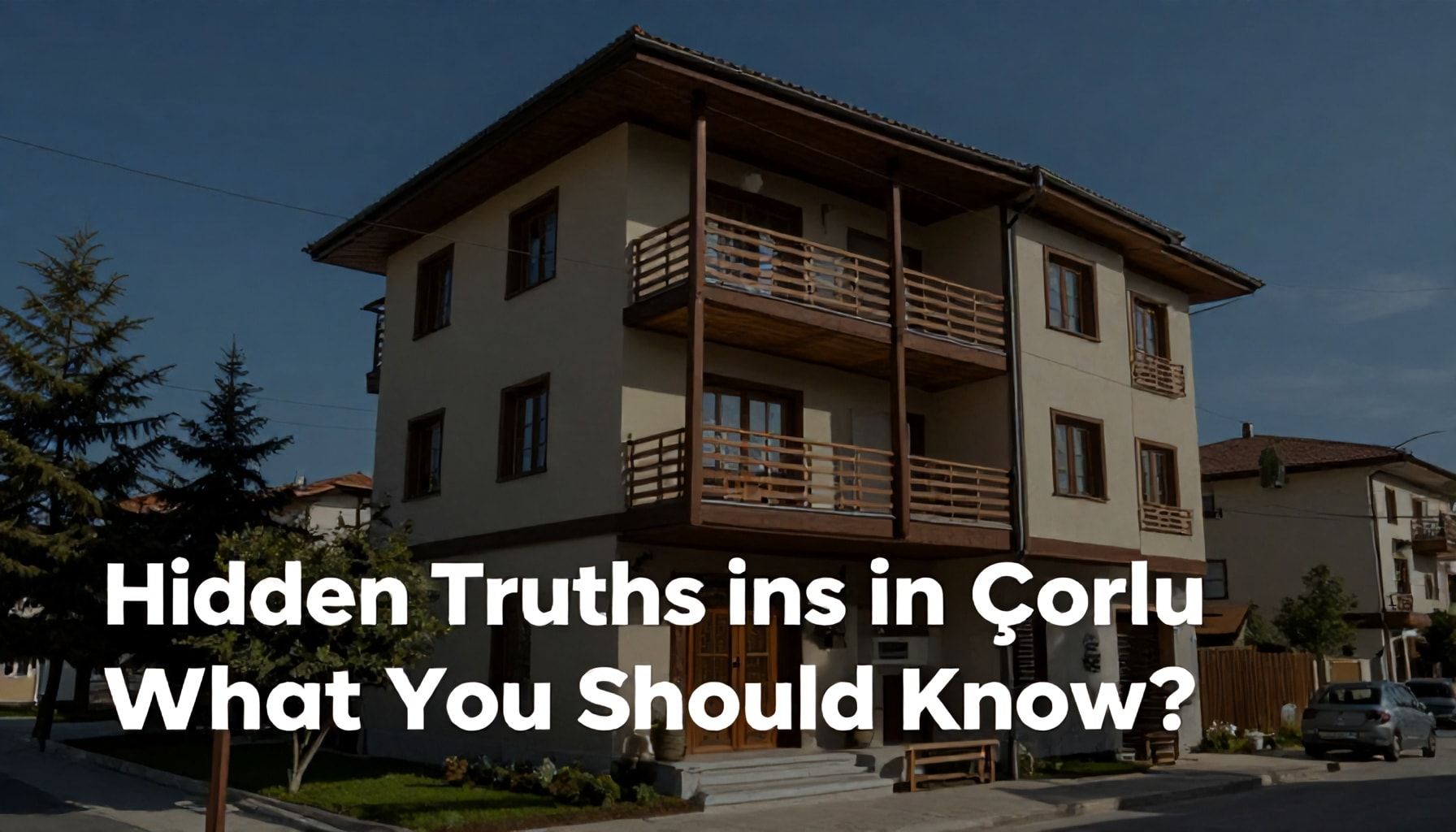 Çorlu Emlakta Saklı Gerçekler: Ne Bilmelisiniz?*