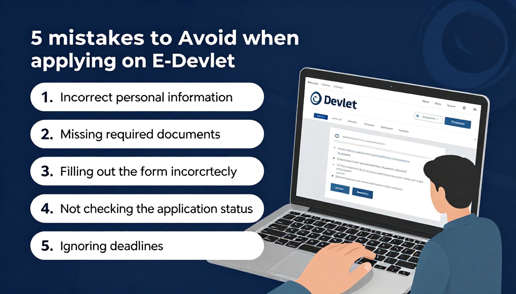 E-Devlet'te Başvuru Yaparken Yapılacak 5 Hatadan Kaçın*