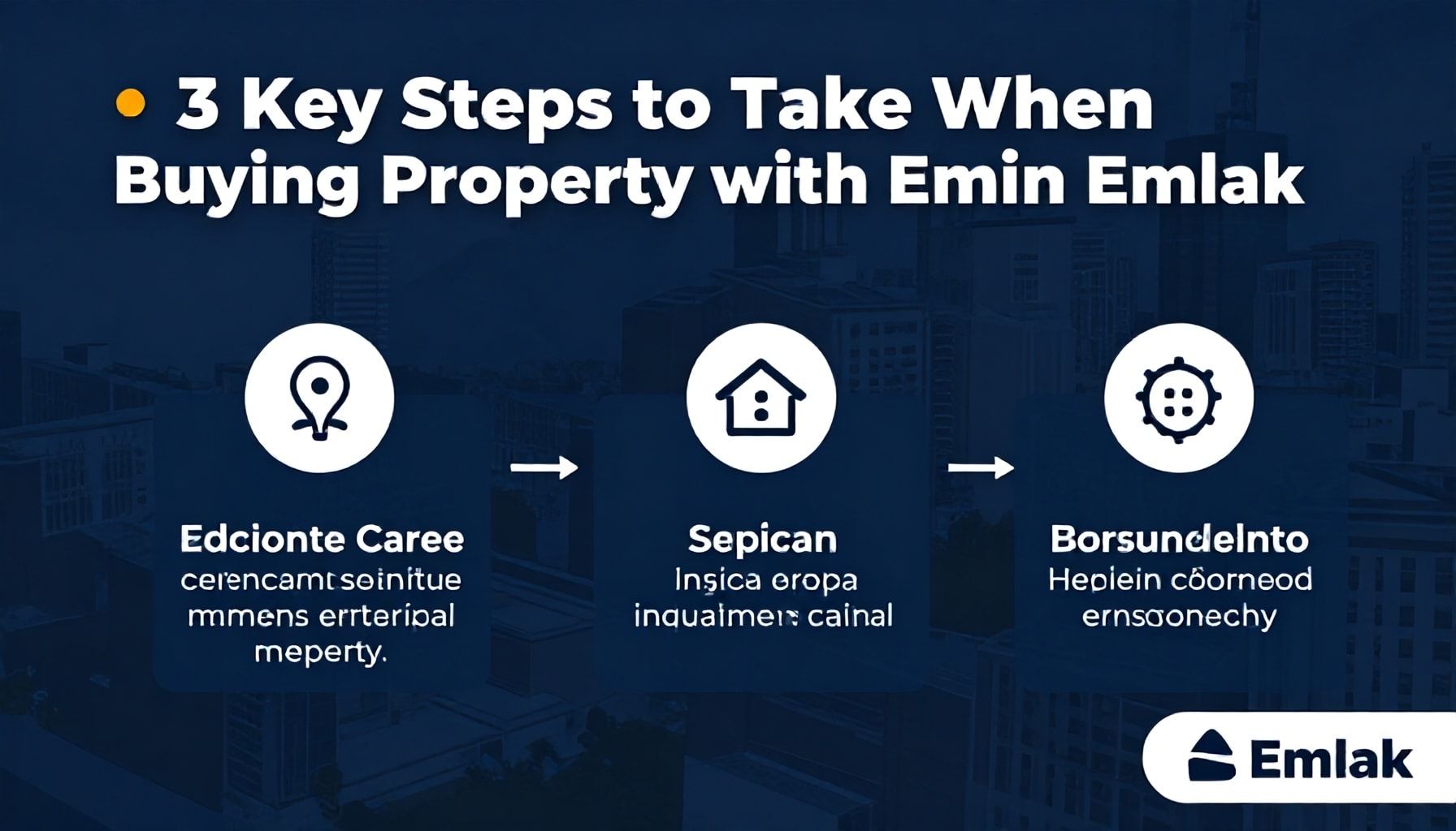 Emin Emlak ile Mülk Alışverişinde Yapmanız Gereken 3 Ana Adım"*