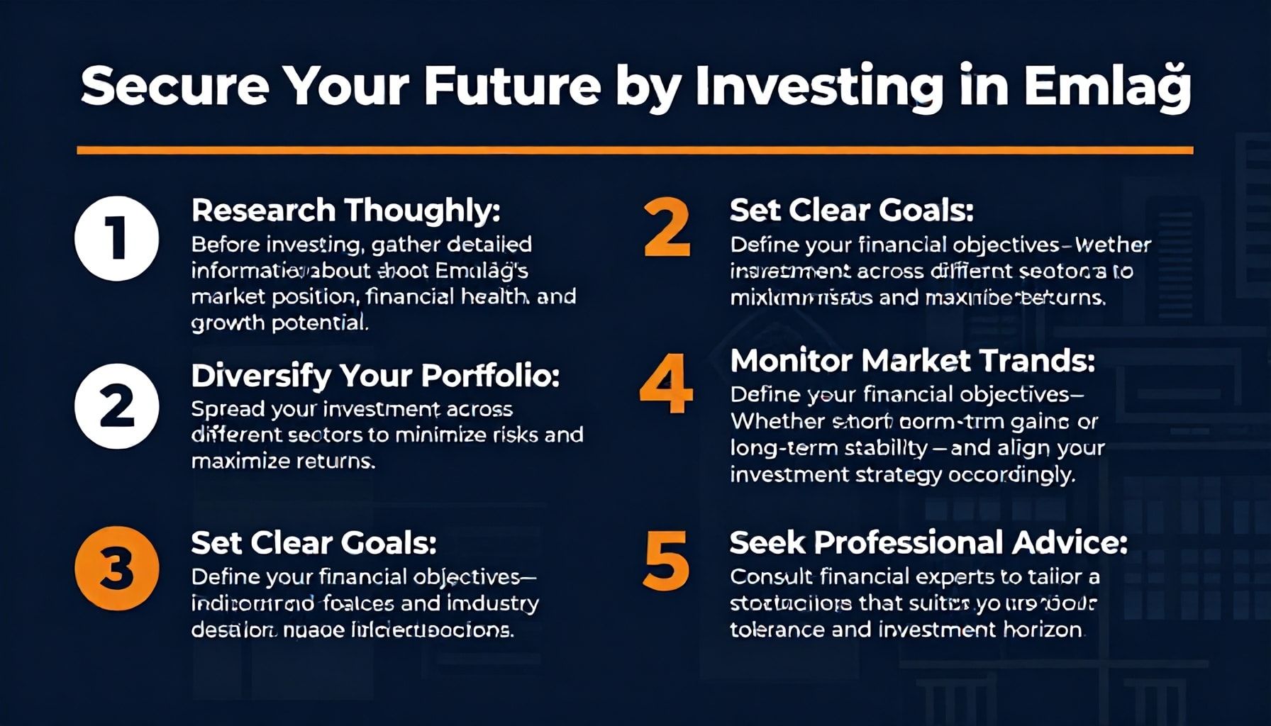 Emlağa Yatırım Yaparak Geleceğinizi Güvence Altına Alın" için 5 Öneri:*