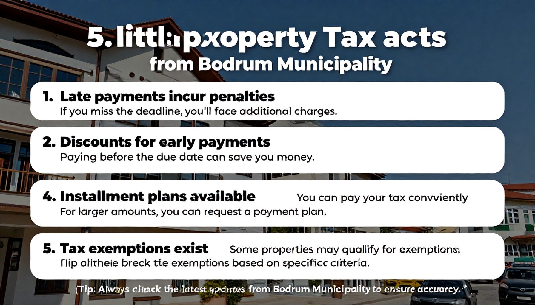 Emlak Vergisi Ödeme Hakkında Bilmediğiniz 5 Gerçek: Bodrum Belediyesi’nden İpuçları*