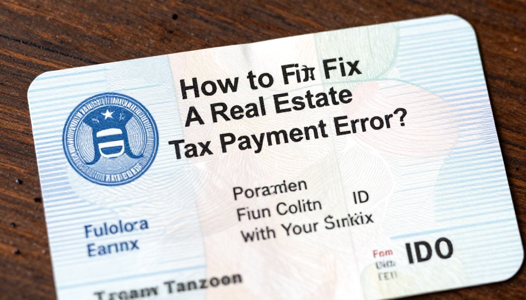 Emlak Vergisi Ödeme Hatası Nasıl Onarılır? TC Kimlikle Çözüm Bulun*