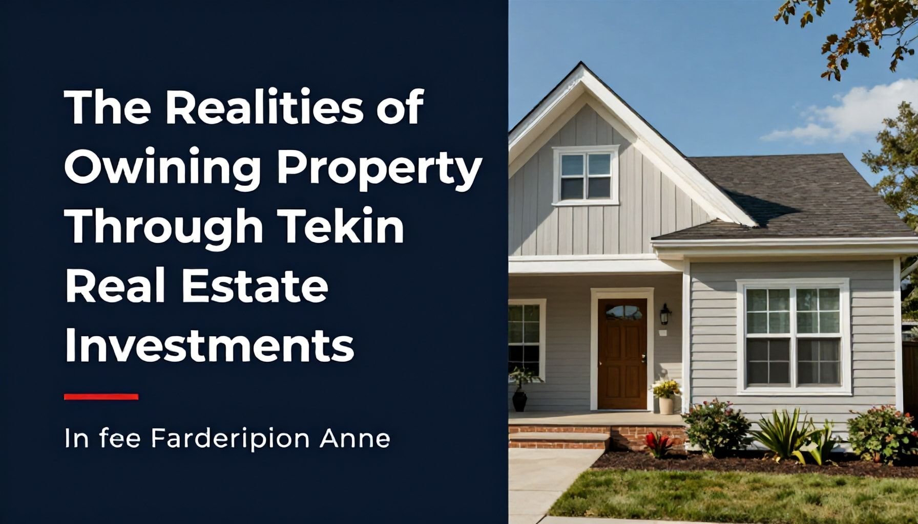 Emlak Yatırımlarında Tekin Emlak’in Sahibi Olmanın Gerçekleri*