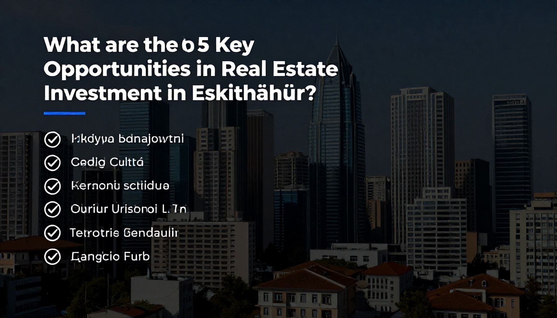 Eskişehir'de Emlak Yatırımında 5 Ana Fırsat Nedir?*