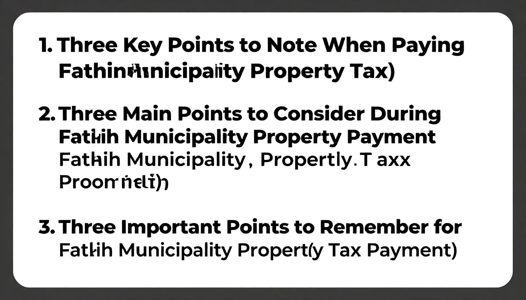 Fatih Belediyesi Emlak Vergisi Ödeme Sürecinde Dikkat Etmeniz Gereken 3 Ana Nokta*