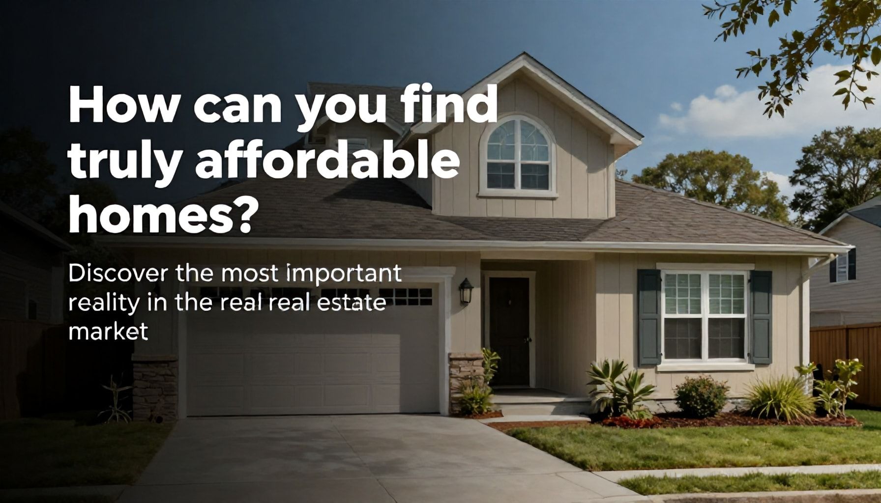 Gerçekten uygun fiyatlı evler nasıl bulunur? Emlak piyasındaki en önemli gerçeği keşfedin*