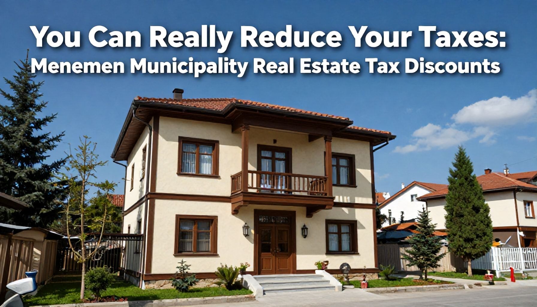 Gerçekten Verginizi Azaltabilirsiniz: Menemen Belediyesi Emlak Vergisi İndirimleri*