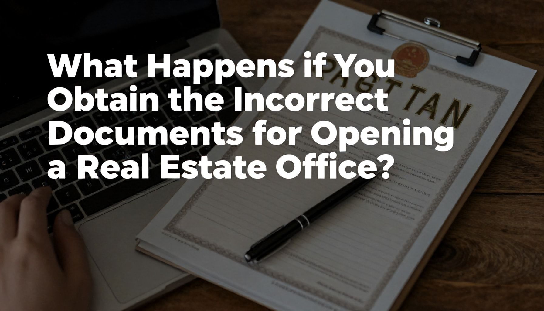 Gizli Gerçek: Emlak Ofisi Açmak İçin Gerekli Belgeleri Hatalı Elde Ederseniz Ne Olur?*