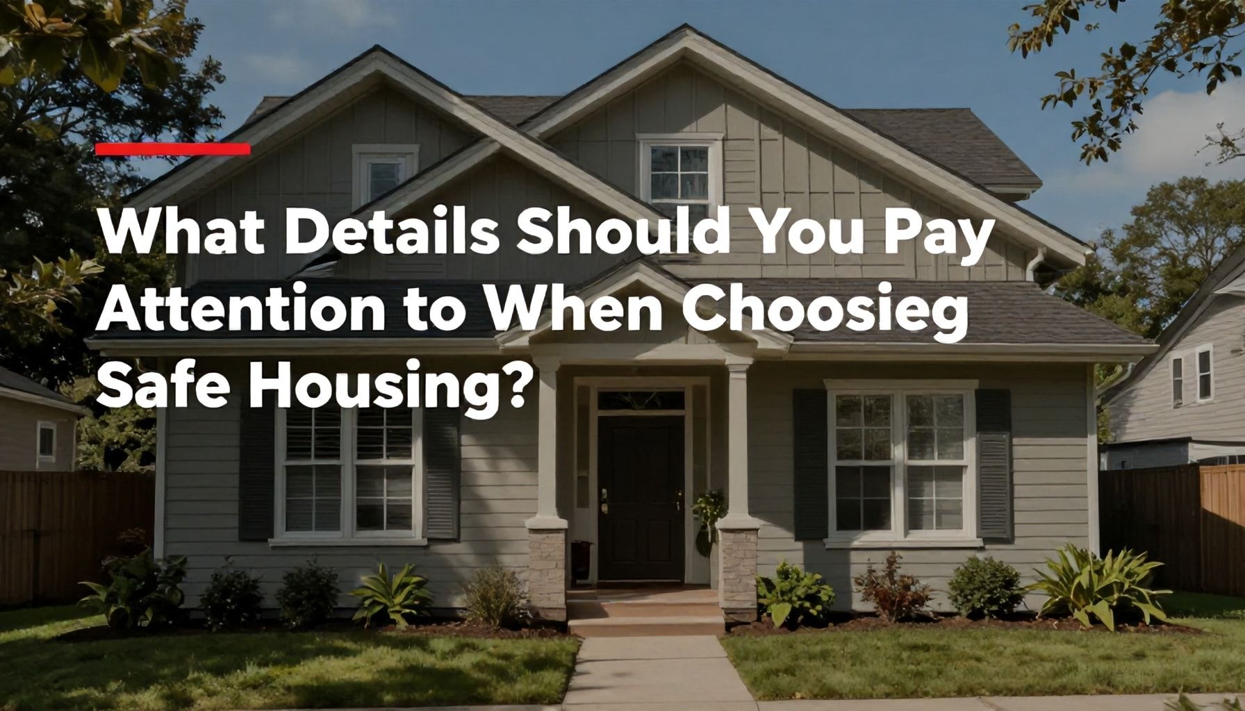 Güvenli Konutlar Seçerken Hangi Detaylara Dikkat Etmelisiniz?*