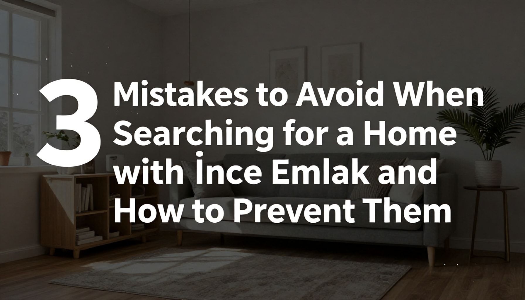 İnce Emlak ile Konut Aramasında Yapılacak 3 Hata ve Nasıl Onları Önleyeceksiniz*