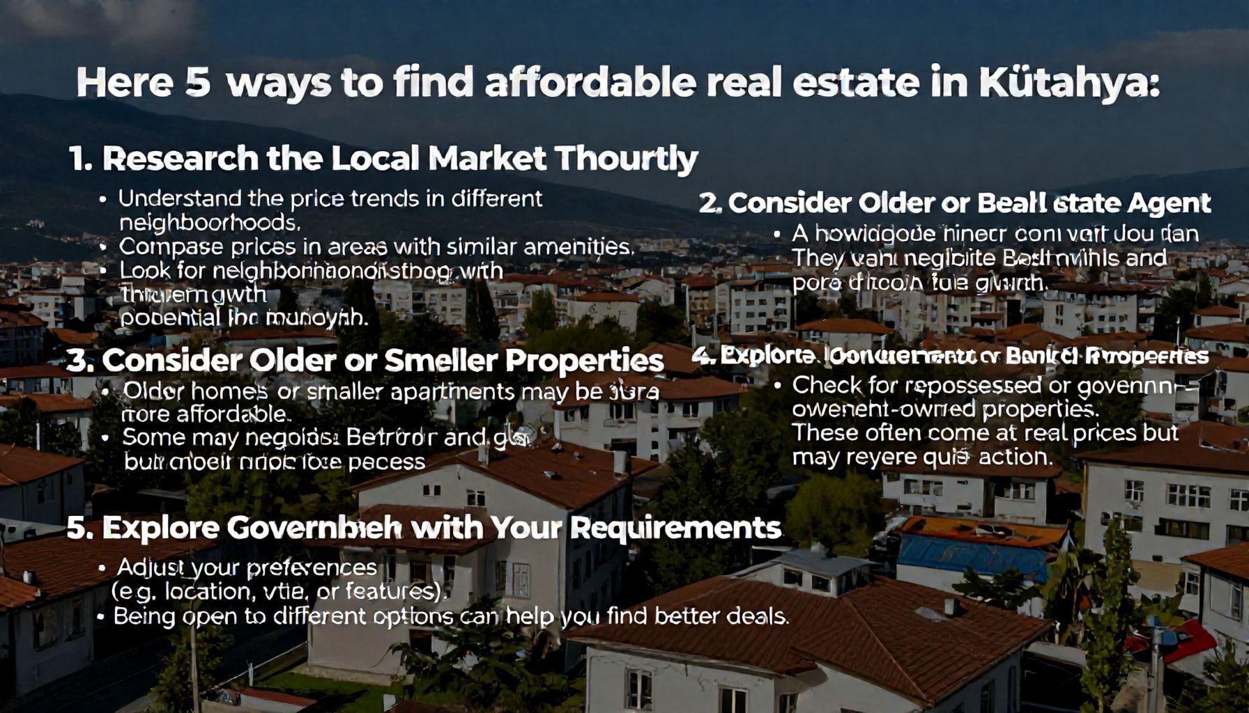 Kütahya'da Düşük Fiyatlı Emlak Bulmanın 5 Ana Yolu