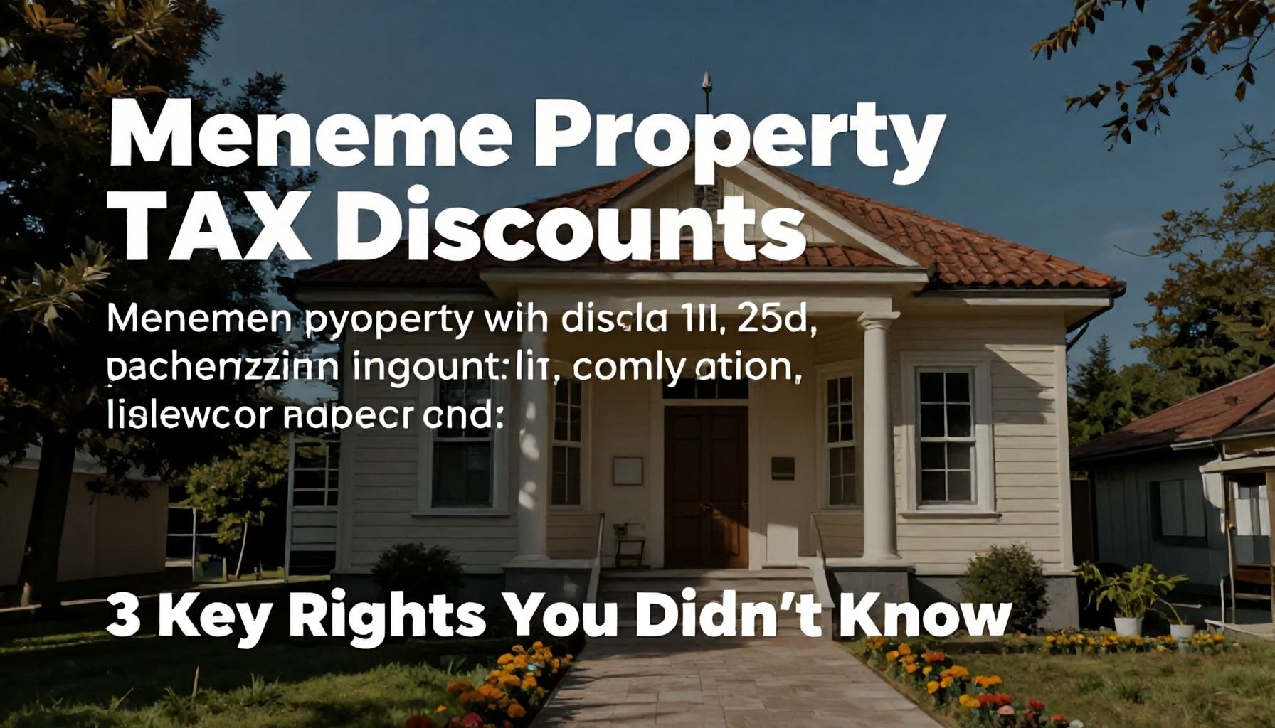 Menemen Emlak Vergisi İndirimleri: Bilmediğiniz 3 Ana Hakkınız*