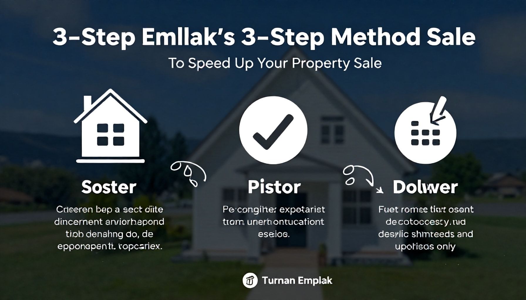 Mülk satışınızı 3 Adımda Hızlandıran Turan Emlak Yöntemi"*