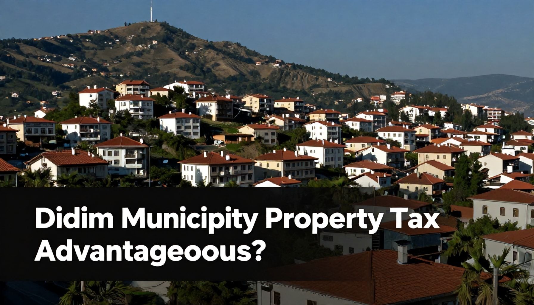 Neden Didim Belediyesi Emlak Vergisi Avantajlı? Gerçekleri Keşfedin*