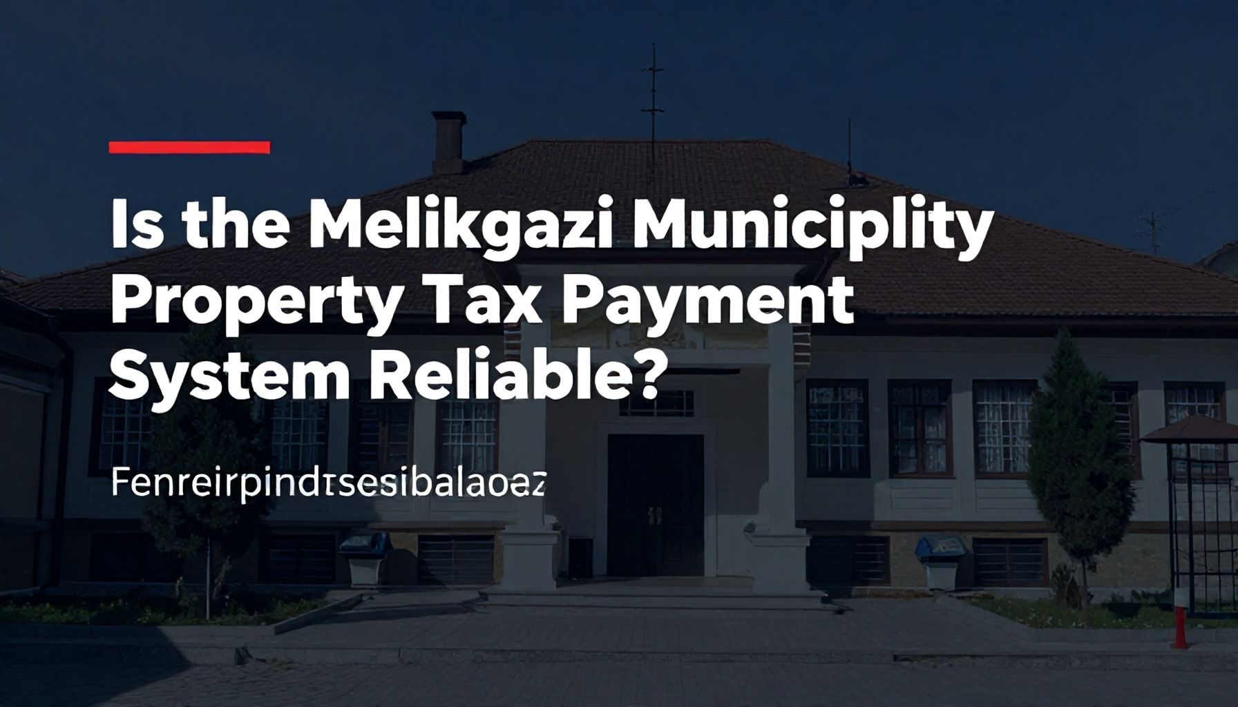Neden Melikgazi Belediyesi Emlak Vergisi Ödeme Sistemi Güvenilir?*