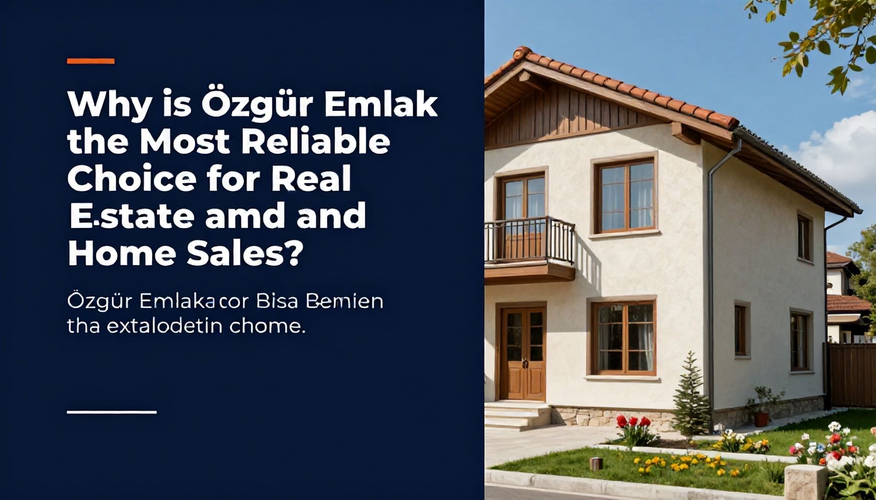 Neden Özgür Emlak Konut Satışları İçin En Güvenilir Seçim?*