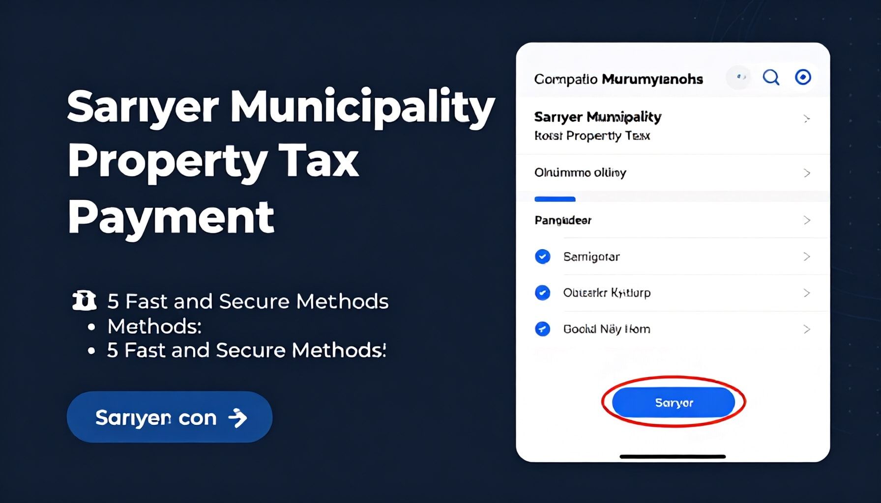 Sarıyer Belediyesi Emlak Vergisi Ödeme: 5 Hızlı ve Güvenli Yöntem*