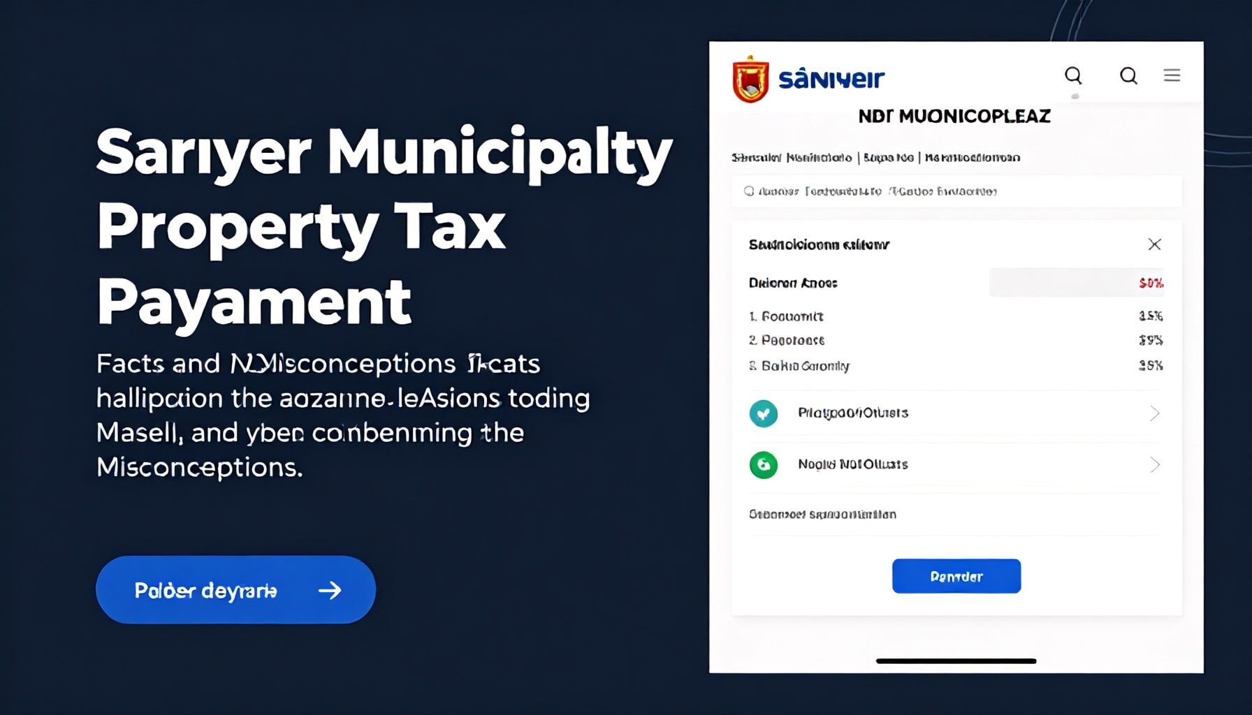 Sarıyer Belediyesi Emlak Vergisi Ödeme: Gerçekleri ve Yanlış Anlaşılmalar*