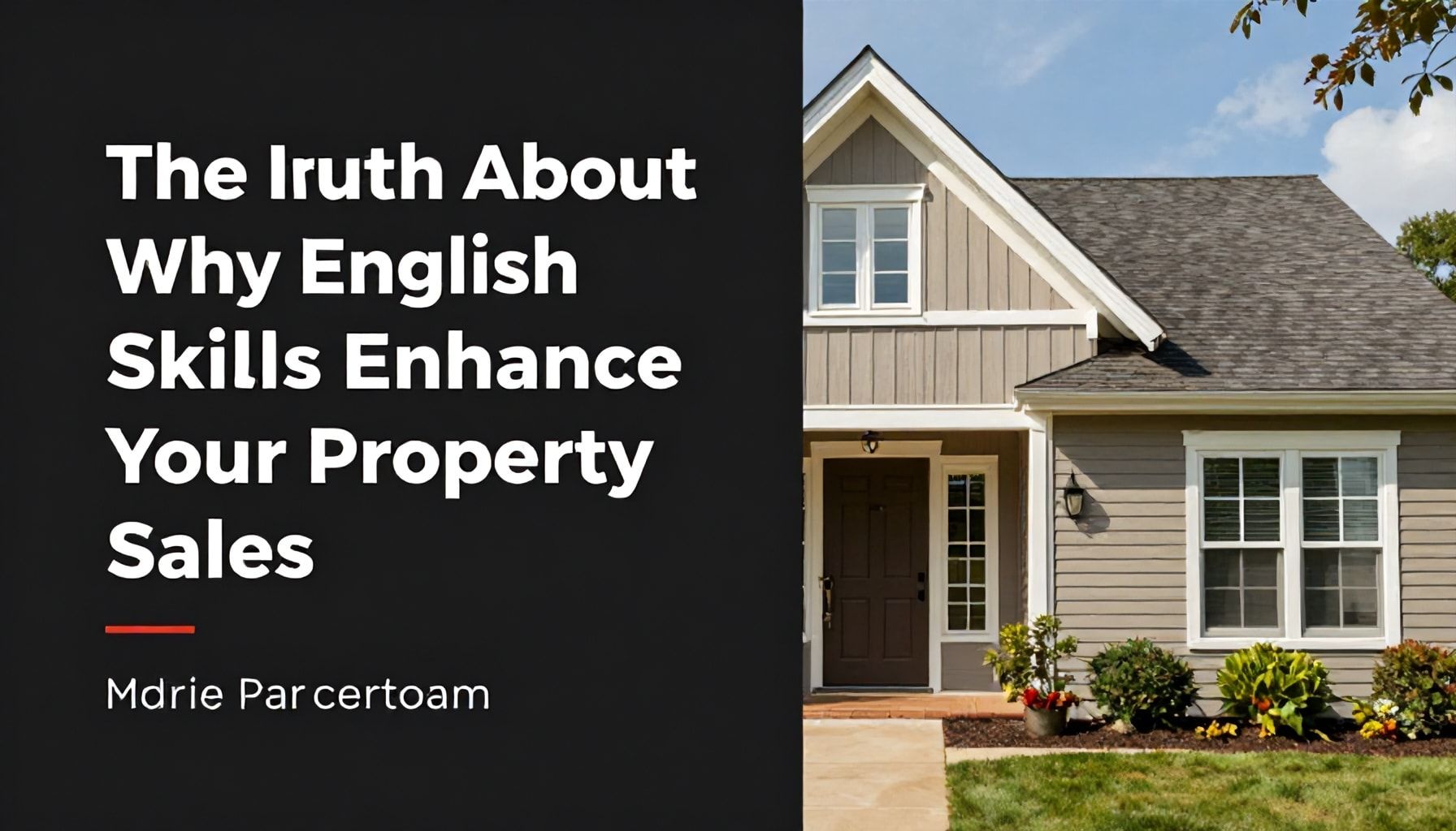 The Truth About Why English Skills Boost Your Property Sales*