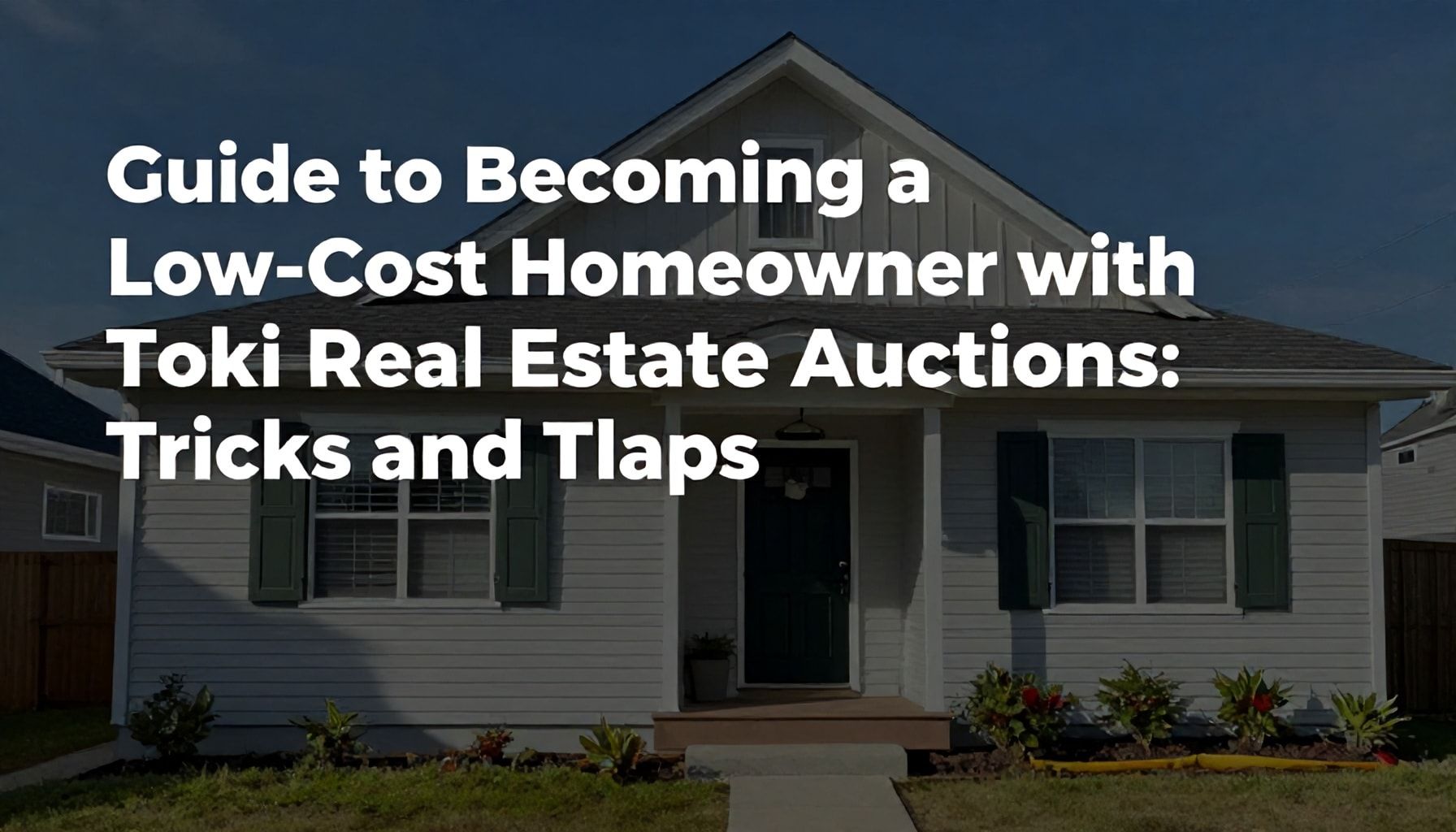 Toki Emlak Müzayedesi ile Düşük Fiyatlı Ev Sahibi Olma Rehberi: Hileleri ve Tuzağı"*