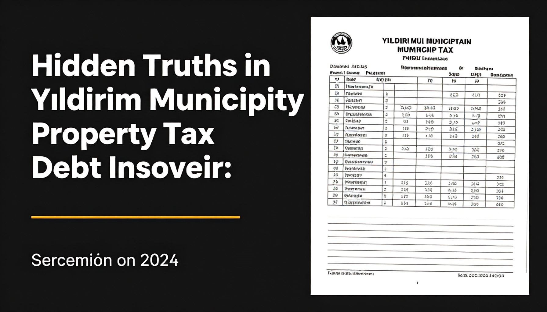 Yıldırım Belediyesi Emlak Vergisi Borç Sorgulamada Saklı Gerçekler*
